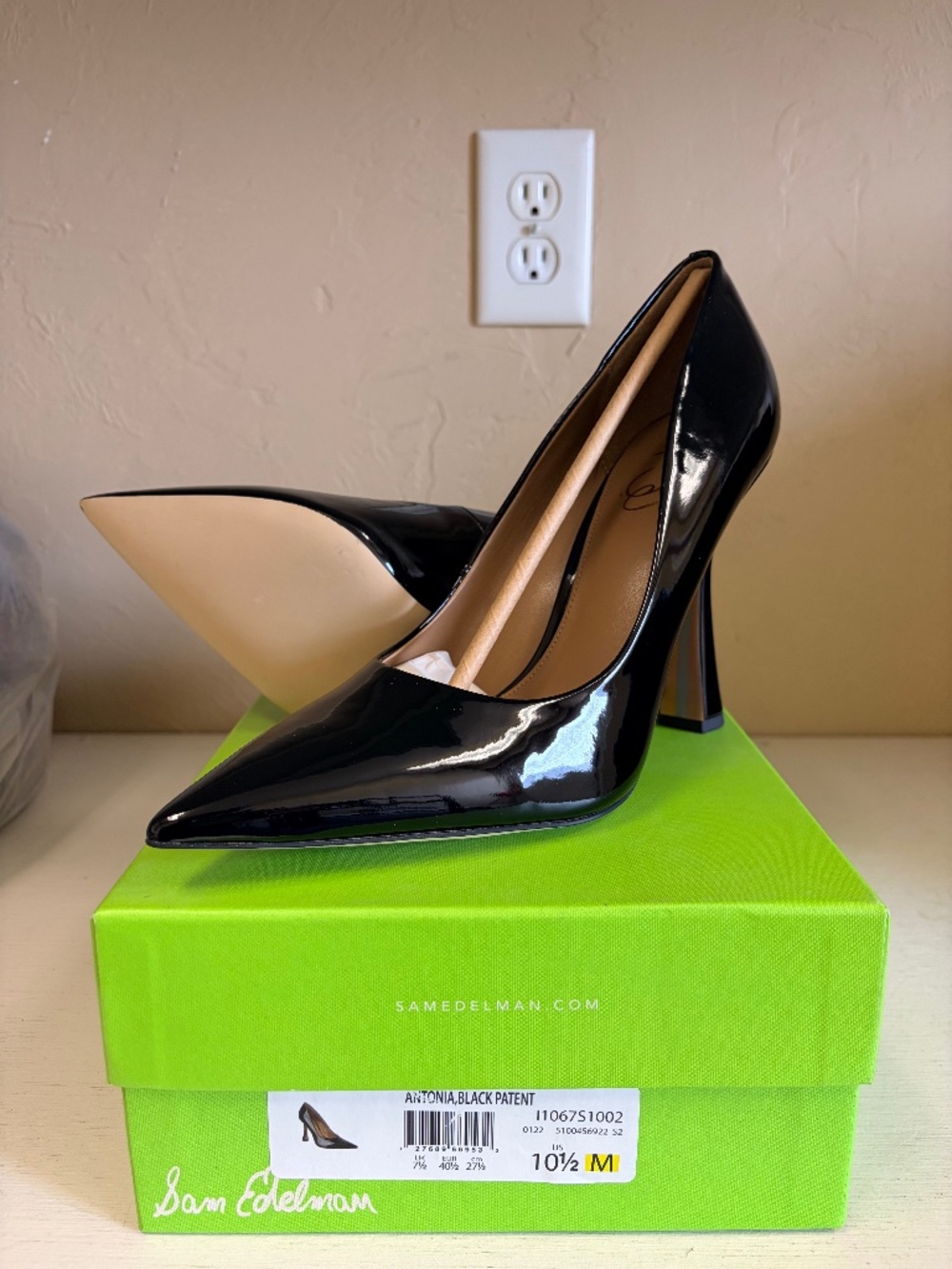 Black Patton Leather Shoes